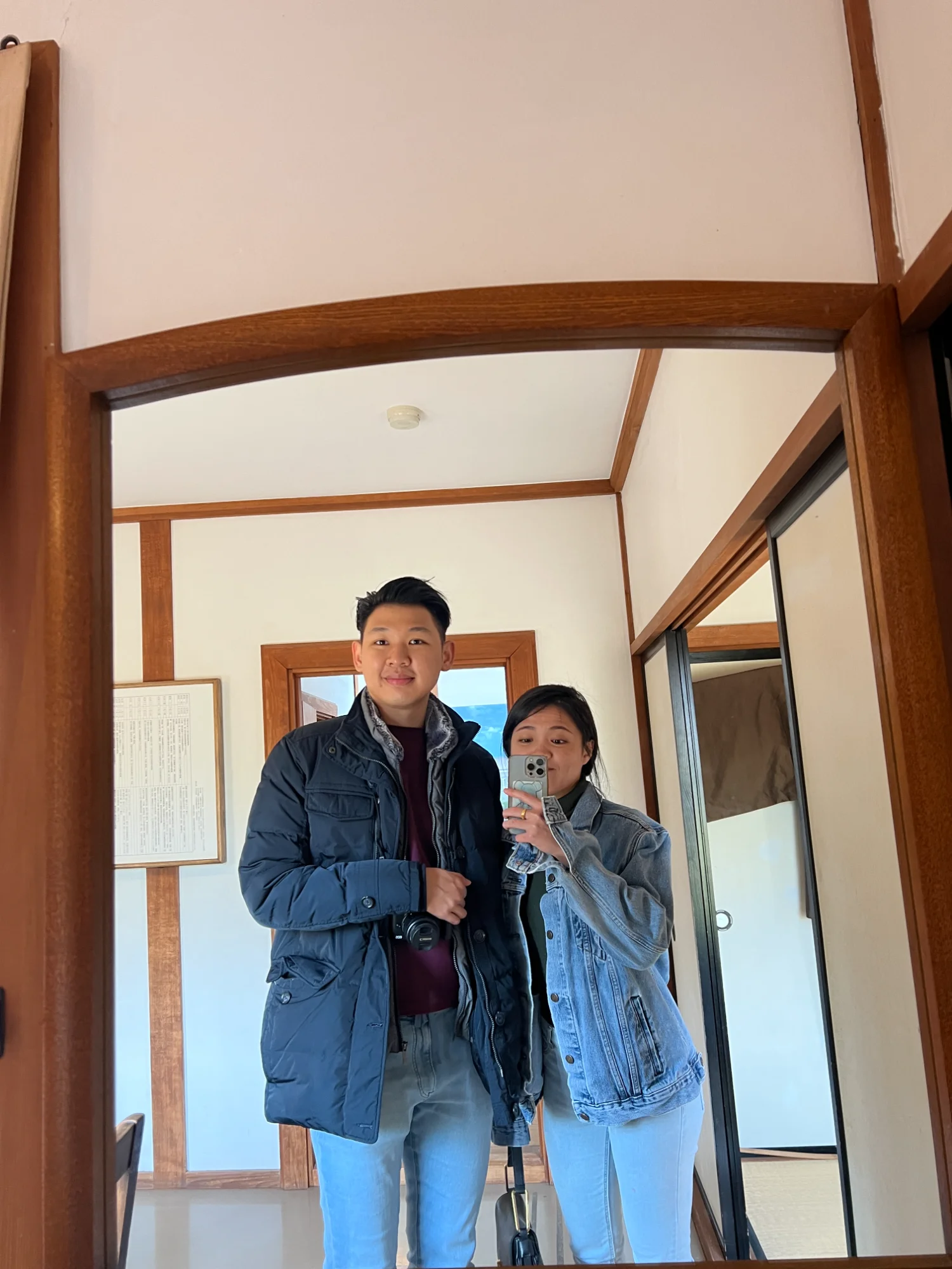 Ryokan mirror selfie