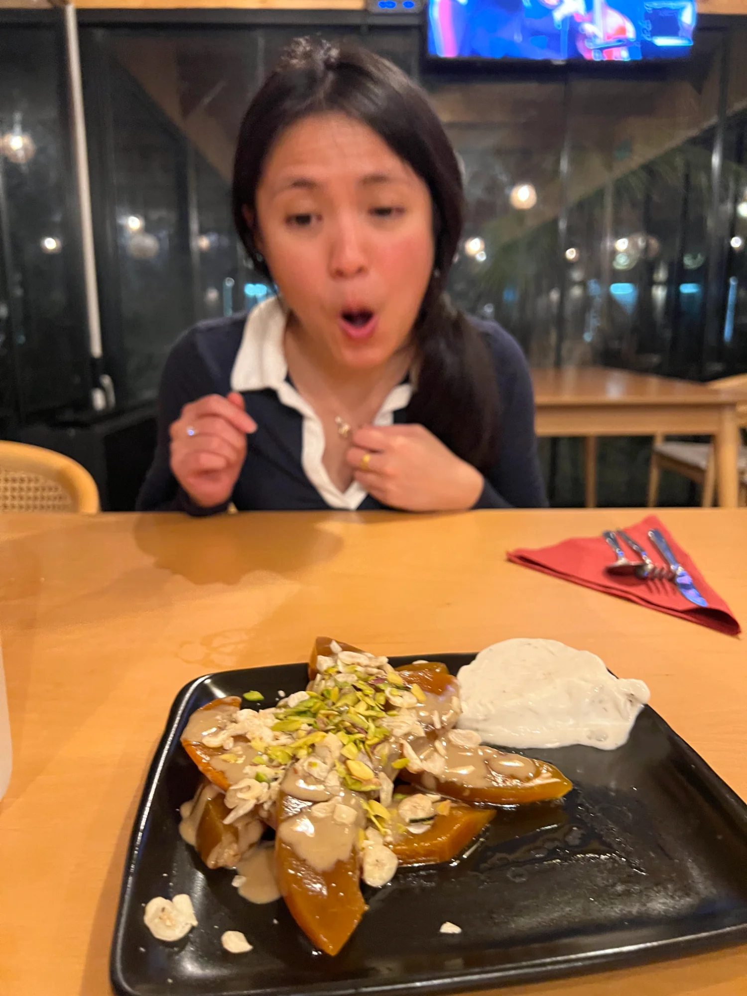 Excited about dessert