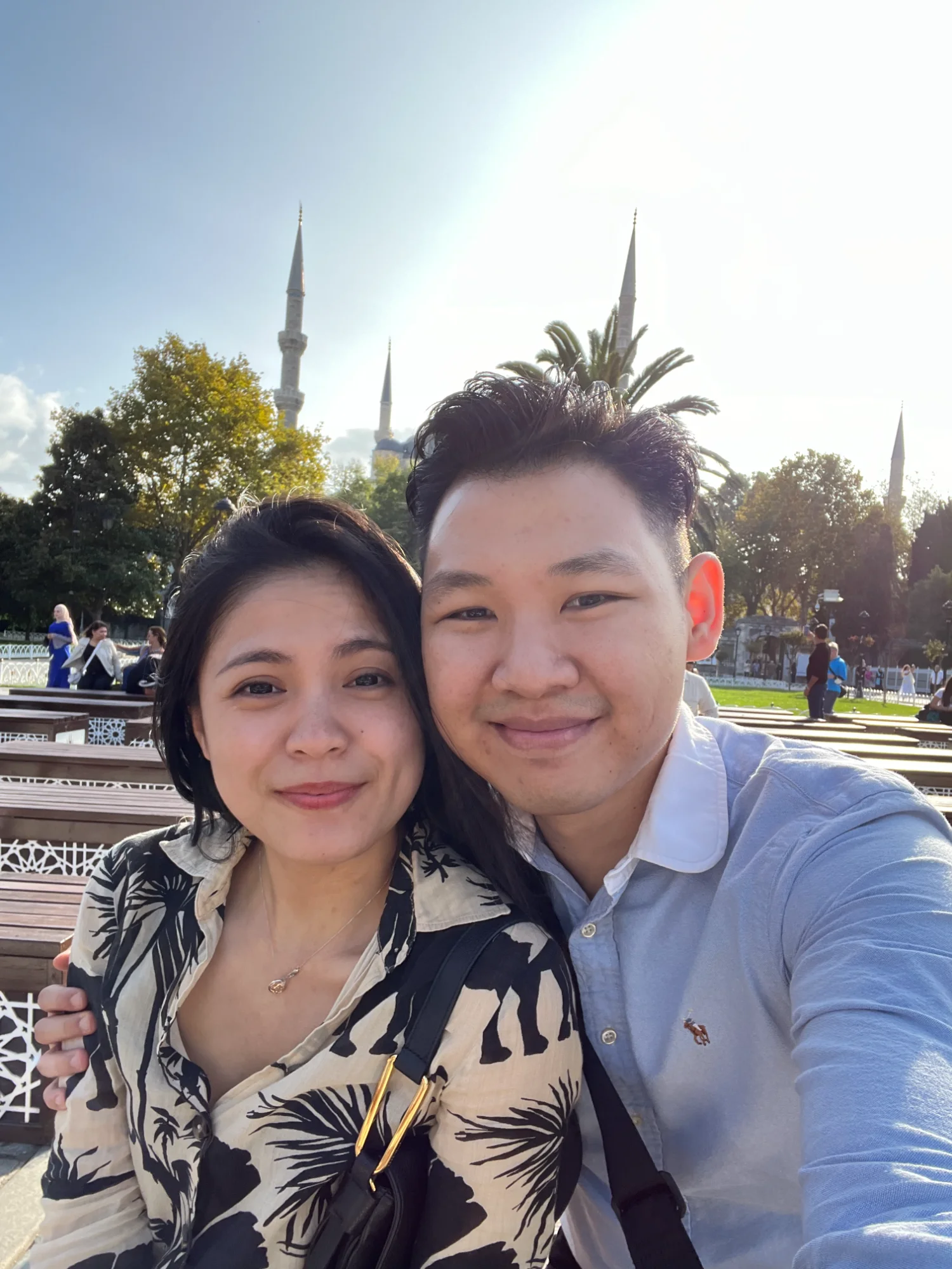 Couple at Blue Mosque